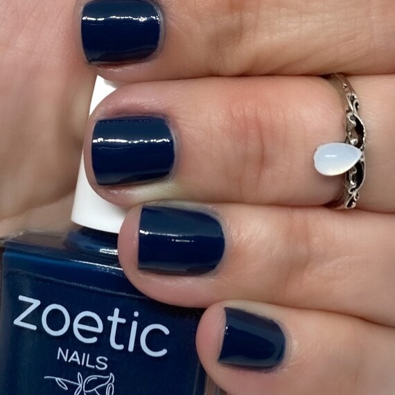 Navy blue silicon Nail polish - MÊME