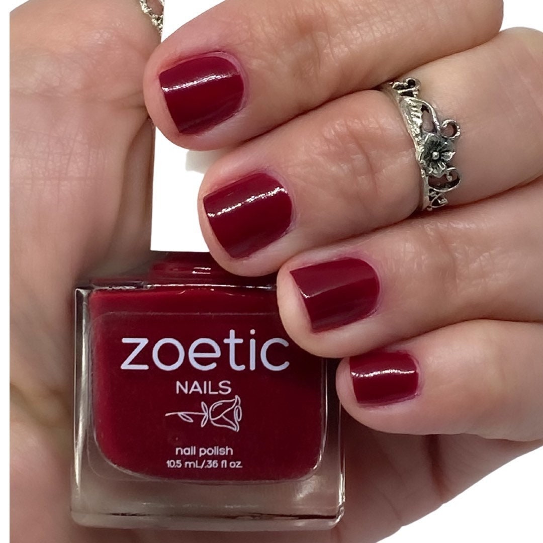 Raspberry Red Nail Polish Cruelty Free Nail Polish - Etsy Raspberry Red Nail Polish Cruelty Free Nail Polish - Etsy