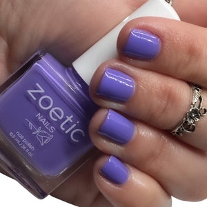 Purple Nail Polish Cruelty Free Vegan Nail Polish Formaldehyde Free Formula Light Purple Nail Lacquer Unique Trendy Indie Nail Polish Color