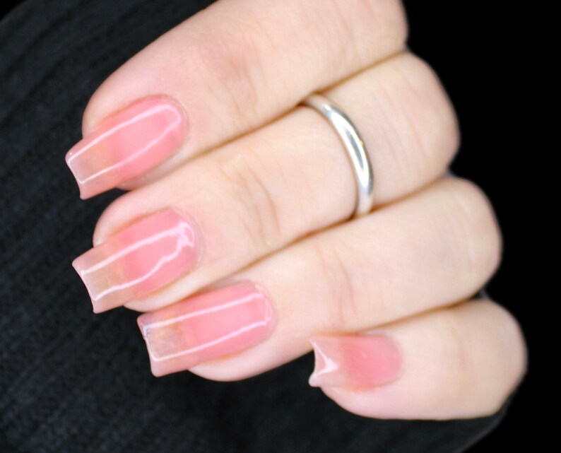 Watermelon Jelly Nail Polish / Sheer Pink Jelly Nail Polish / - Etsy