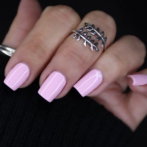 Pastel Pink Nail Polish, Clean Girl Aesthetic, Vegan Nail Polish, Light Pink Nail Polish, Clean Girl Nails, Pale Pink Nail Lacquer