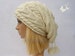 Slouchy Beanie Slouch Hats Oversized Baggy Cabled Hat Neck Warmer womens Fall Winter Accessory Cream White Hand Made Knit 