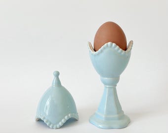 青と白のエッグカップ トルコ陶器 - Etsy 日本