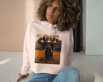 Sudadera corta con capucha Soul Elephant