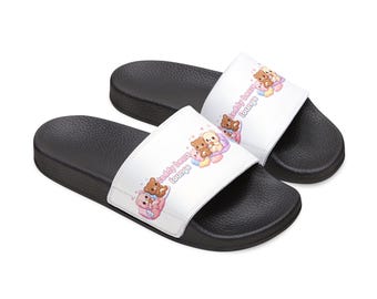 Teddy Bears Lounge Slide Sandals Cute Kawaii Bear Slides Soft Girl Aesthetic Summer Slippers Cozy Sandals