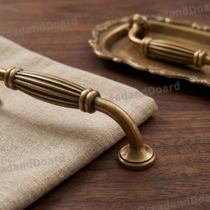 Maniglia per mobile in ottone francese: maniglia in bronzo per armadio, cucina e ripostiglio