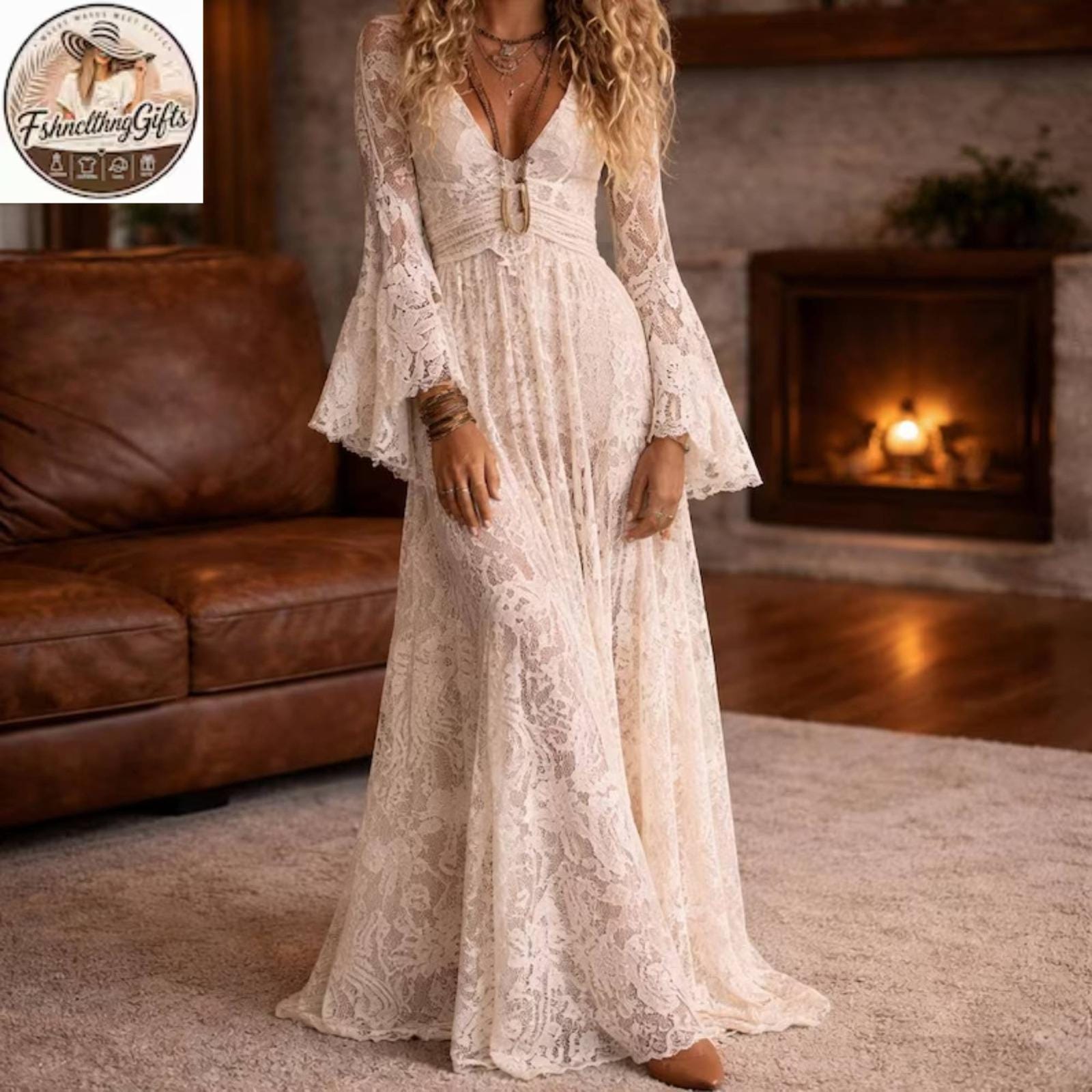 selfie leslie white lace dress Seraya Lace-Up Back Dress White main image 0