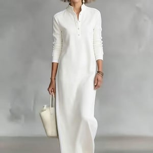 White Button Down Maxi Dress - Etsy White Button Down Maxi Dress - Etsy