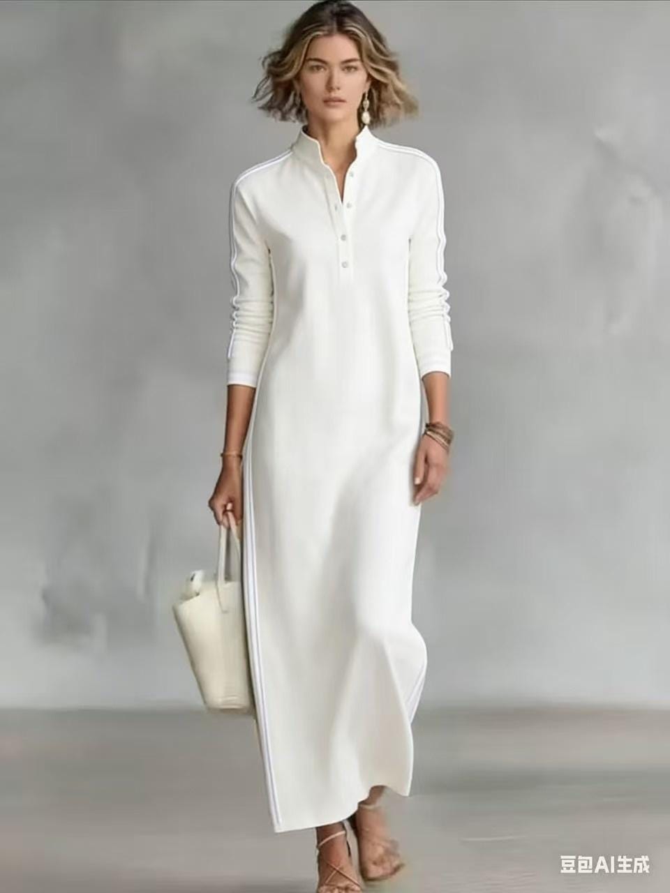 White Long Linen Dress - Etsy