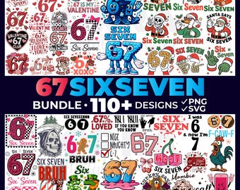 67 svg, 67 png, 67 valentine, christmas 67, 67 tshirt, 6 7 png, 67 wrapping paper, 67 ornament, six seven, italian brainrot, trending svg