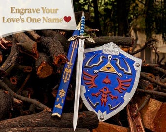 Legend of Zelda Master Sword Replica: Hand Forged Stainless Steel, Free Engraving