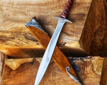 Sting Sword Replica from The Hobbit Handmade Fantasy Blade Custom Engraved Collectors Gift for Him