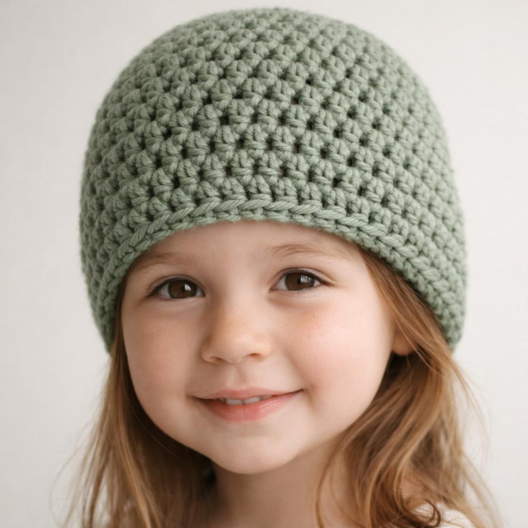 Chunky Crochet Beanie Pattern PDF – Easy Bulky Hat, Beginner Crochet ...