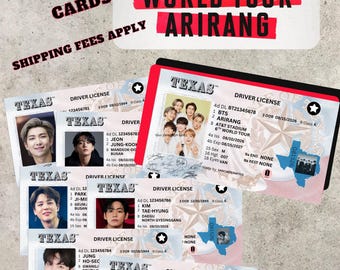 Novelty BTS State ID - Etsy
