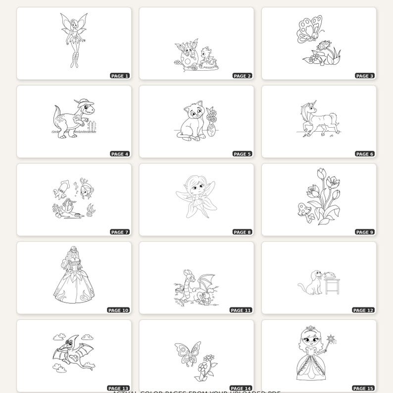Kids Coloring Pages Printable PDF, 50+ Coloring Pages for Kids, Kids ...