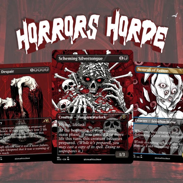 Horrors Horde Commander Proxy Deck | Custom Eldritch Horror Cards