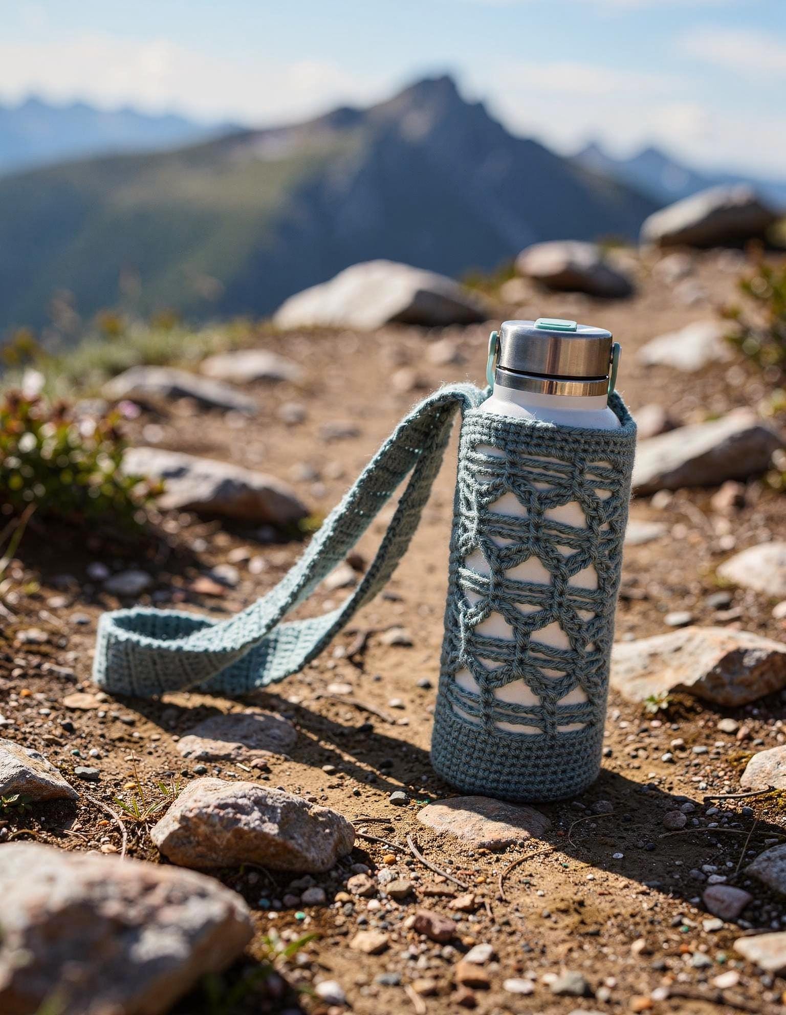 40 Crochet Water Bottle Holder Patterns for On the Go 23 Handmade Crochet Water Bottle Holder