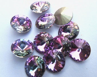 12 Vitrail Light 39ss Swarovski Rivoli Rhinestones-Loose Rhinestones-Bulk Rhinestones-Wholesale Rhinestones-Jewelry Supplies