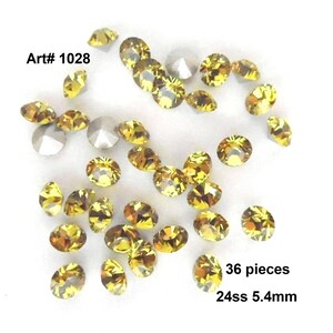 36 Lime Crystals, 24ss crystals , art# 1028, Loose Rhinestones