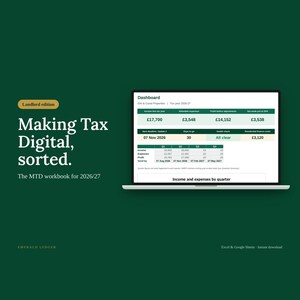 Landlord Tax Kit UK | Rental Property Spreadsheet + MTD Filing Guide 2026-27