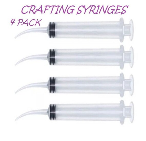 4 PACK 12 Ml 12 Cc Craft Syringes for Glue Adhesive Etsy