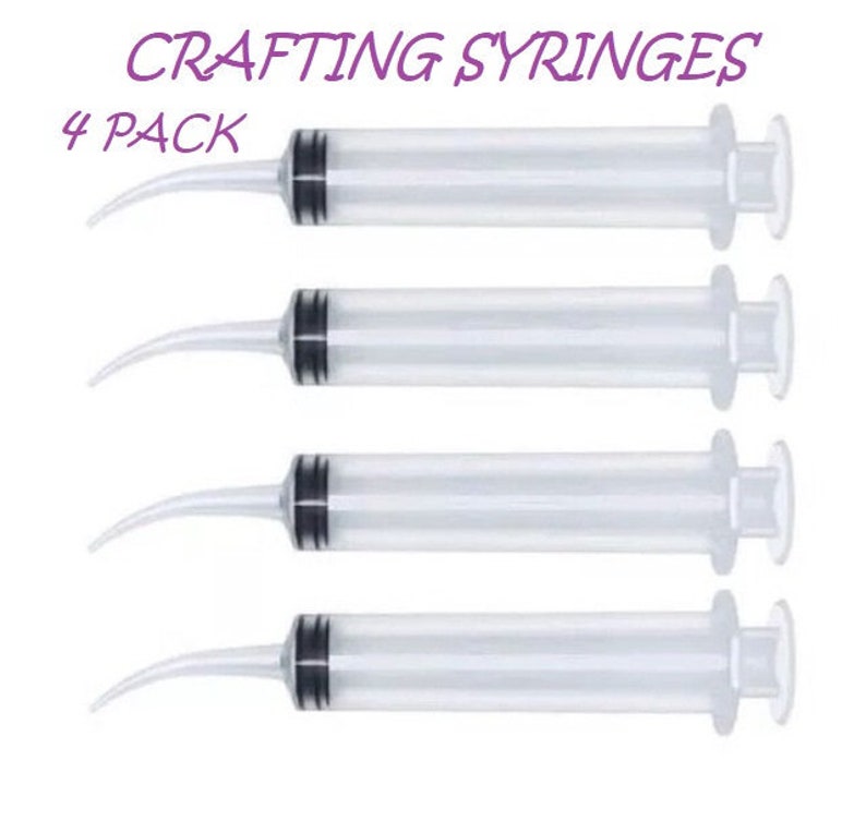 4 PACK 12 Ml 12 Cc Craft Syringes for Glue Adhesive Etsy