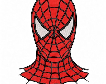 Spider Hero Embroidery Design | Superhero Web Embroidery File | Kids Cartoon Embroidery | 5 Sizes | Instant Digital Download