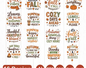 Fall SVG Bundle, Autumn Quotes, Pumpkin Season, Thanksgiving Designs (svg, png, eps, ai)
