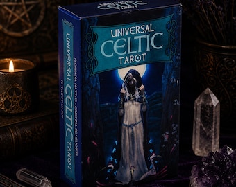 Universelles keltisches Tarot-Deck, mystische Wahrsager-Karten, keltisches spirituelles Tarot-Set, Orakel-Lesegeschenk für Tarot-Liebhaber