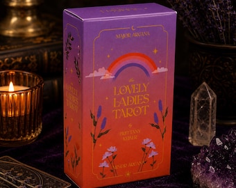 Das reizende Damen Tarot Deck, weibliche Wahrsagerkarten, Regenbogen Tarot Set, spirituelle Führung Geschenk für Tarot-Leser und Tarot-Liebhaber