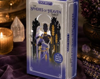 Sefirot Sphären des Himmels Tarot Deck, 80 Karten Tarot Set mit Handbuch, spirituelle Wahrsager Karten, mystisches Geschenk für Tarot Liebhaber