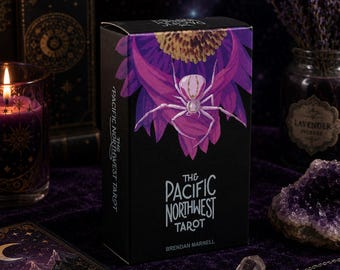 Das pazifische Nordwesten Tarot Deck, 78 Karten Natur inspirierte Tarotkarten, Botanisches Mystik Orakel Deck, spirituelles Lesegeschenk für Tarot Liebhaber