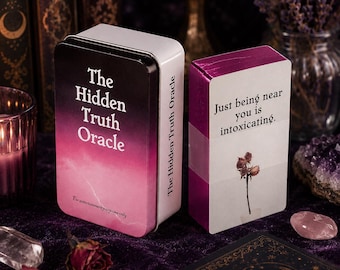 The Hidden Truth Orakelkarten Deck, Liebe & Beziehung Orakel, Twin Flame Nachrichten, spirituelle Anleitung Lesekarten Geschenk, Geschenk für Tarot Liebhaber