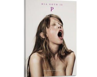 Nymphomaniac Mia Goth Canvas Print: Lars Von Trier Film Poster Wall Art