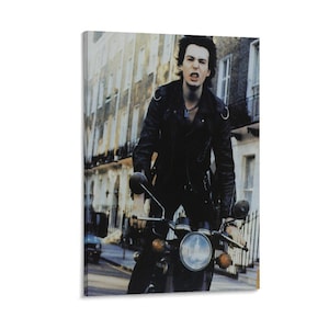 Canvastavla med Sid Vicious motorcykel – Punkrock-väggkonstposter