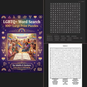 LGBTQ+-woordzoekbundel | 105 interactieve puzzels + pdf | Beste waarde | Digitale download