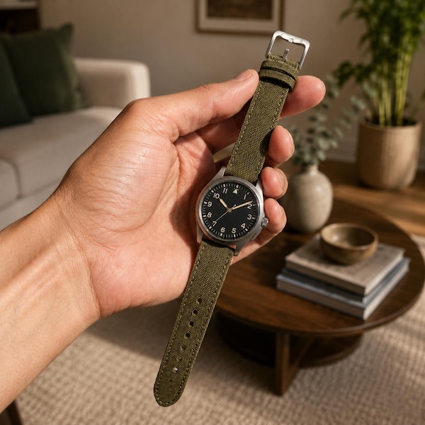 Sailcloth Watch Strap 18mm 19mm 20mm 21mm 22mm 24mm Nylon Watch Band Quick Release Sport Strap for Men