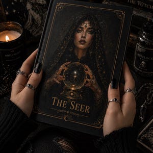 The Seer journal Hardcover Journal | Mystical Fortune Teller, Crystal Ball