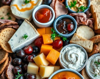 Ricetta facile per un tagliere di snack con soli 3 ingredienti: guida stampabile / download digitale / idee per taglieri di salumi e formaggi fatti in casa e antipasti veloci per feste