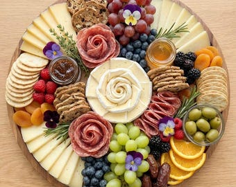 Gids voor afdrukbare charcuterieborden | Boodschappenlijstlay-outkaart Instant download pdf, snackbord-hostkit, gids voorgerechtschotels