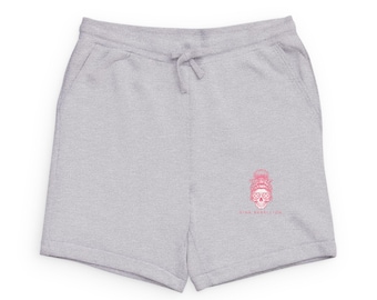 Pink Gorilla Skull sweatshorts | Embroidered Graphic