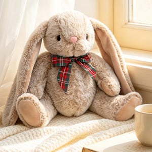 JC Bashful Bunny Soft Plush Toy | Huggable Lop Eared Rabbit Gift