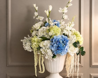 Large White Floral Urn Arrangement