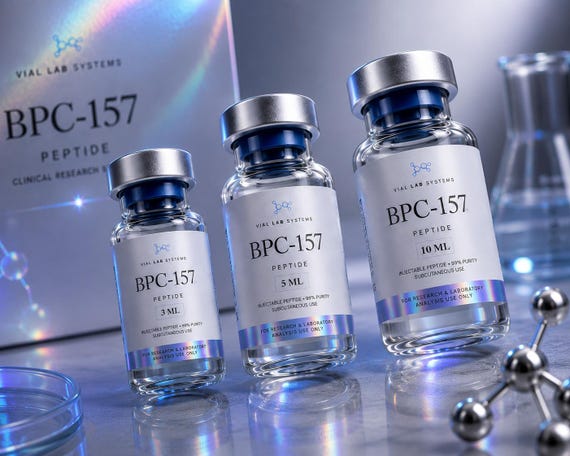 biotech peptides bpc-157 price Holographic Peptide Vials Label Template Canva Editable Modern Premium Clinical Branding Kit Vials Sticker Design Inkjet Laser Print Length of Sensor Stick Quantity:10 bottles B12 Injections: Are they