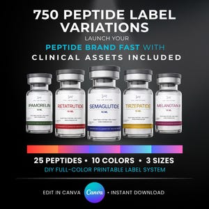 Vial Label Template Tirzepatide - Etsy
