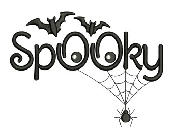 不気味なハロウィーンの蜘蛛の巣レトロミシン刺繍デザイン、ホラーコウモリファイル、デジタルダウンロードDST PES
