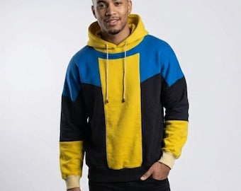 Felpa con cappuccio cosplay di Mark Grayson invincibile / Abbigliamento da eroe ispirato al costume giallo della stagione 3 / Felpa replica del supereroe dei fumetti Grayson