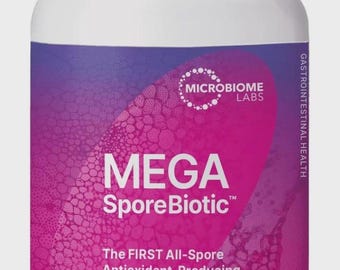 MicroBiome Labs MegaSporeBiotic 180 Capsules Probiotic Gut Health Digestive Support Supplement 180 Caps