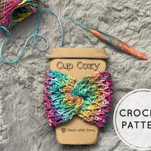 Crochet PATTERN "Off Grid Reversible Cup Cozy"