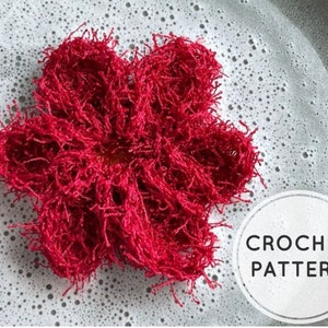 Crochet PATTERN "The Best Flower Scrubby Buddy" Dish Scrubby Perfect Appreciation Gift